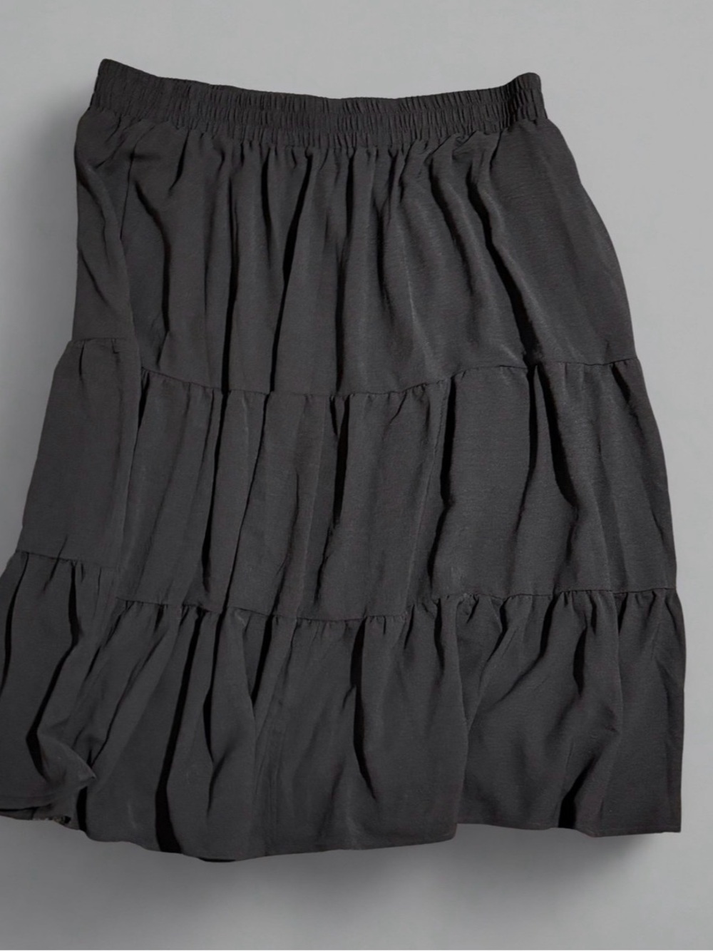 Jules and Leopold Black Tiered Ruffle Skirt Size 2X NWT Elastic - Picture 2 of 4